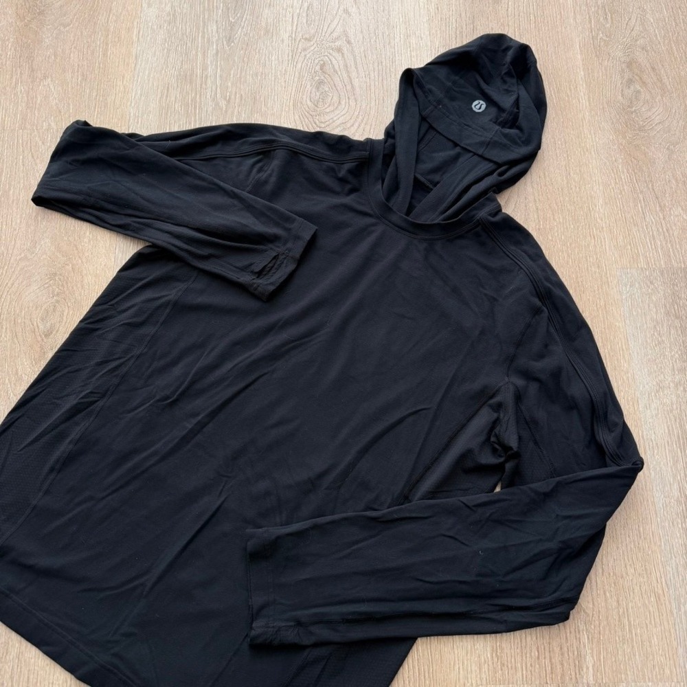 Lululemon License to Train Hoodie Mens XL Black Long Sleeve Running Training Top